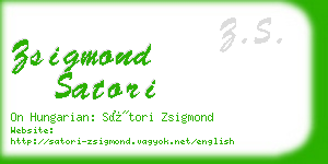 zsigmond satori business card
